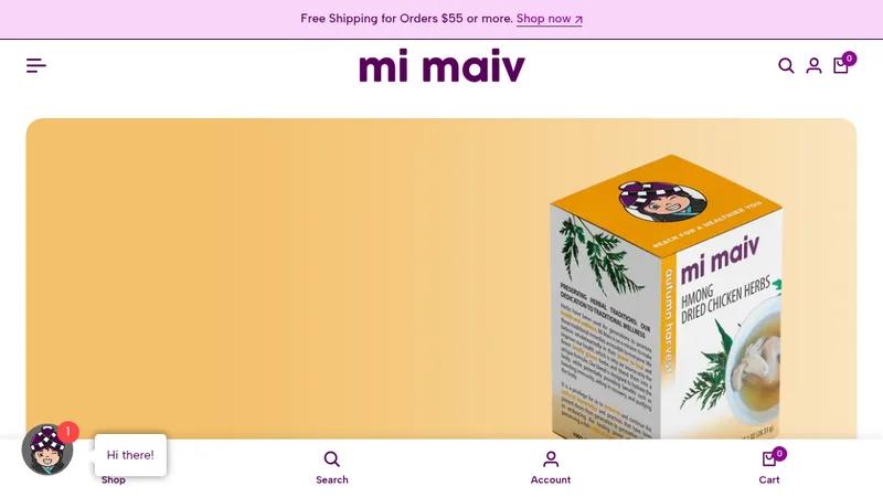 Website Design and Product Packaging for Mi Maiv