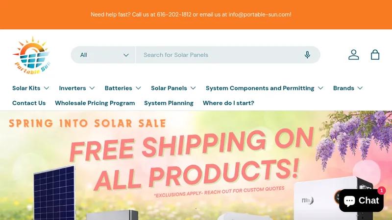 Portable Sun LLC-Migration to Shopify Plus and Redesign