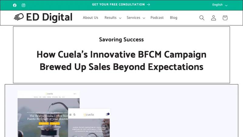 How Cuela's BFCM Campaign Brewed Up Sales Beyond Expectations
