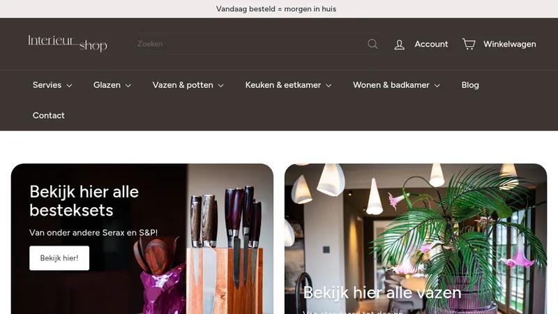 Webshop realisatie interieur webshop