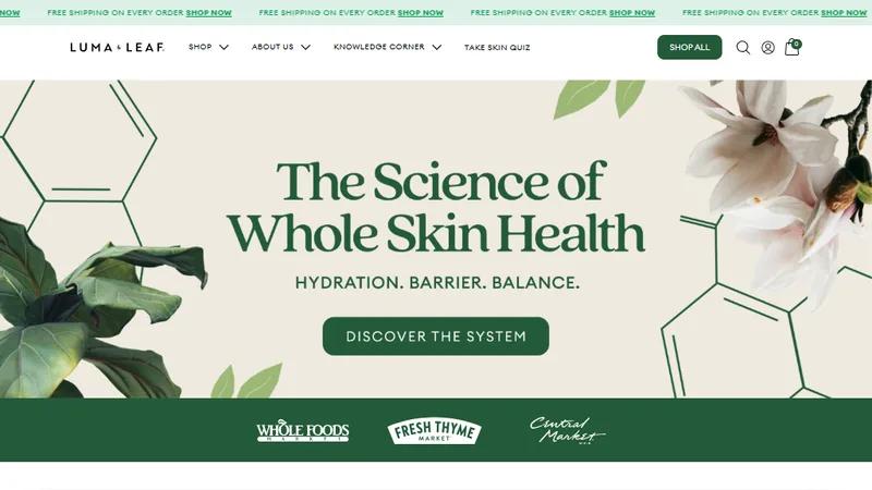 Luma & Leaf - Natural, Hydrating Skincare Powered by Plants