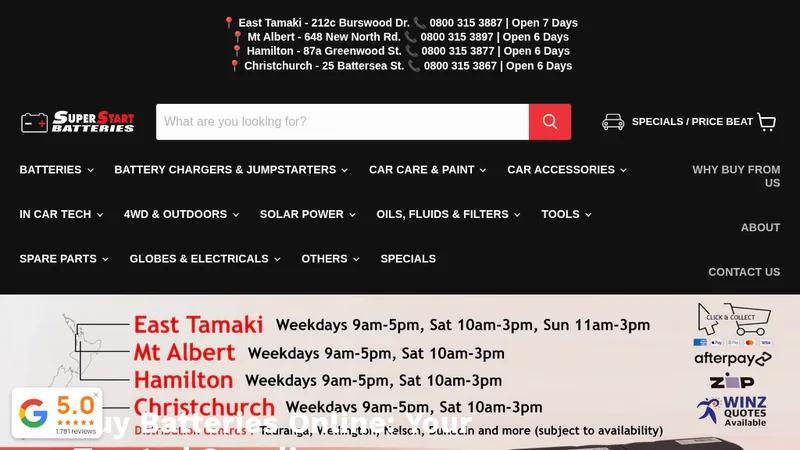 SuperStart – Automotive Parts & Battery Retailer
