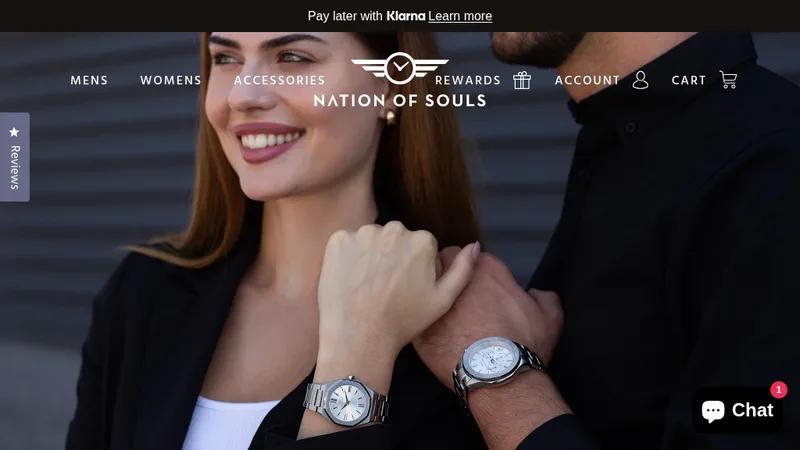 Luxury Shopify Build for Kickstarter Watch Brand Nation of Souls