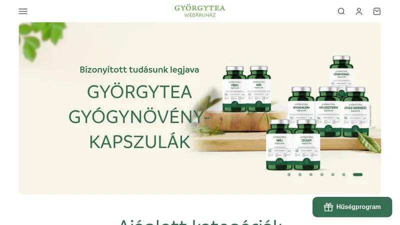 Györgytea Shopify store building and migration