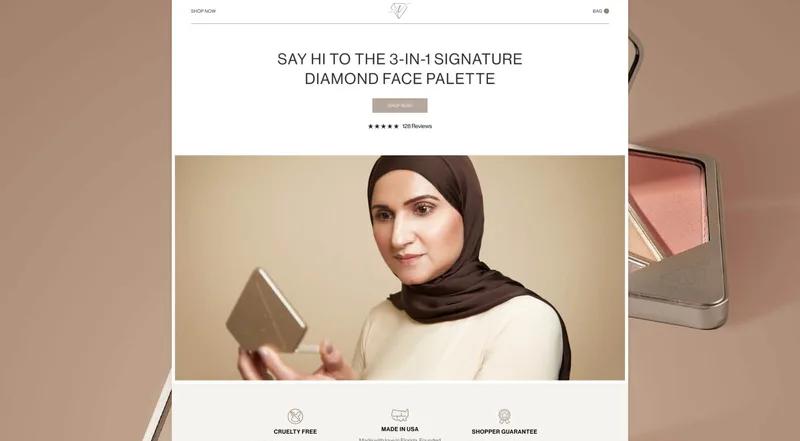 Custom theme design & development for Niss Makeup