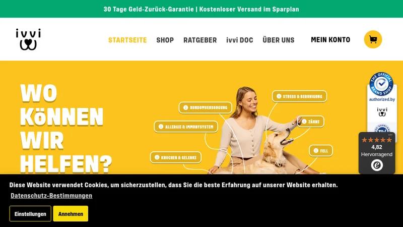 Pet care products website