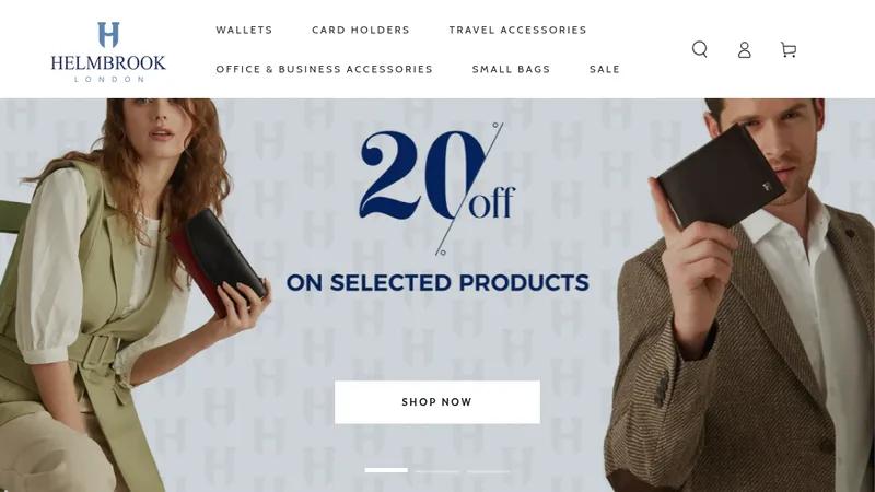 Shopify & Marketing for Helmbrook London Luxury Brand