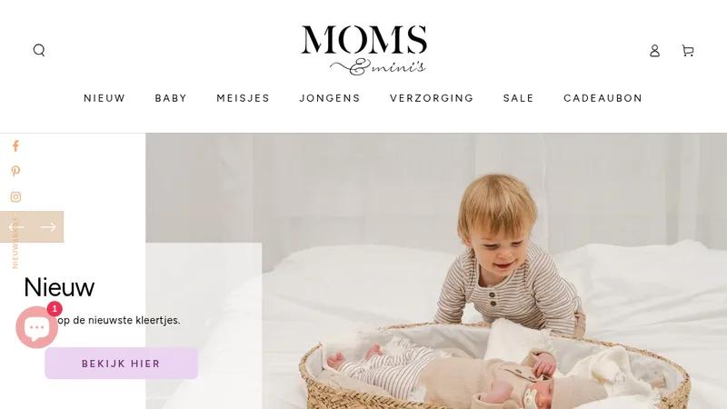 Branding en migratie naar Shopify webshop voor Moms & Mini’s