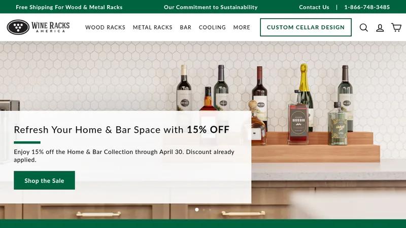 Wineracksamerica - Shopify Plus Website Development