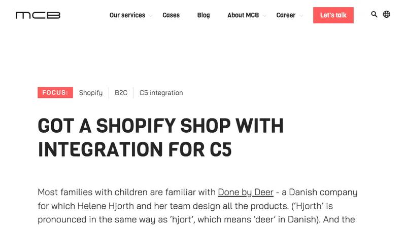 Done by Deer: An extensive integration for the ERP system, C5