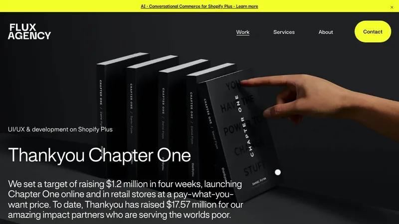 Thankyou Chapter One on Shopify Plus