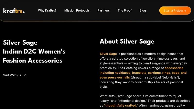 Silver Sage: Scaling Quiet Luxury Through Engineering