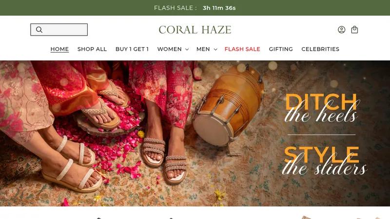Coralhaze - Custom Shopify Store for Designer Footwear