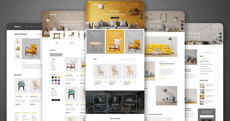 Creative furniture and interior e-commerce website