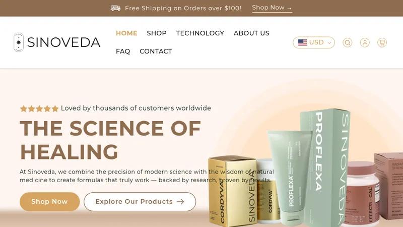 SinoVeda | Professional Figma to Shopify Development & Optimization