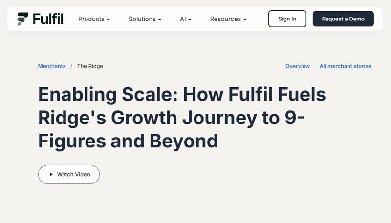 How Fulfil Fuels Ridge's Growth Journey to 9-Figures and Beyond