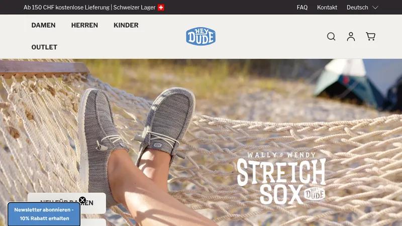 Entwicklung Onlineshop für internationale Marke HEYDUDE | CH-Store
