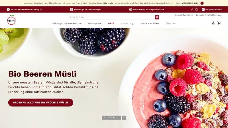 MyFruits - healthier snacks alternative from Germany