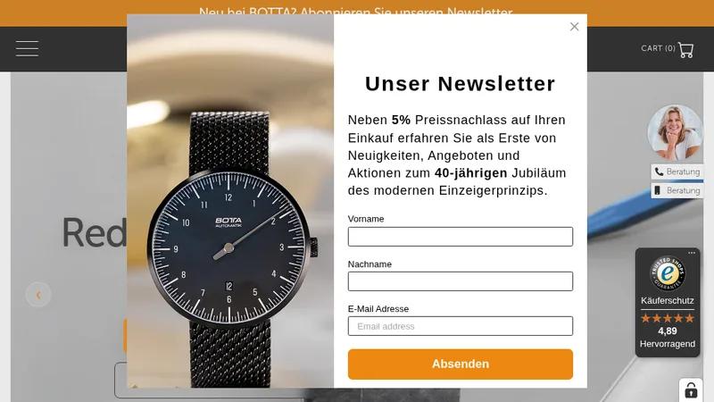 Migration zu Shopify & High-End Custom Design für botta-design.de