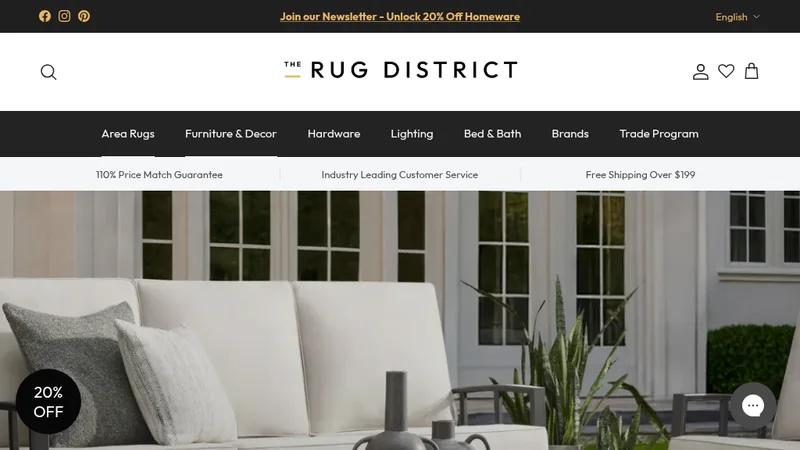 The Rug District Canada - SEO, Theme and Website Development