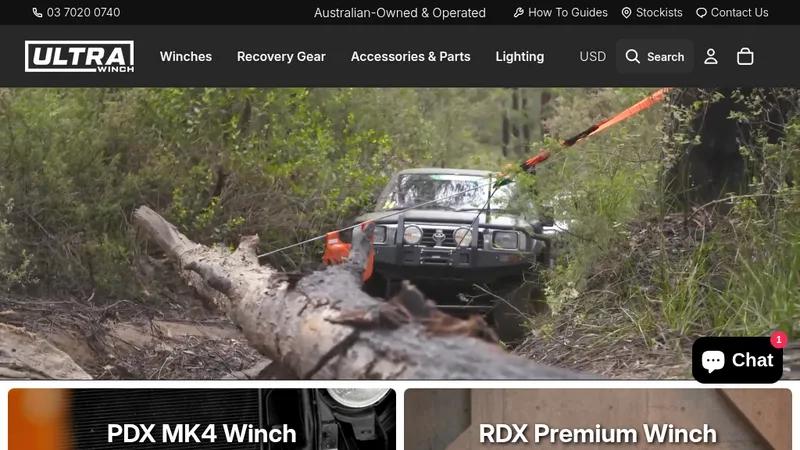 UltraWinch Showcases Winches with a Decent Customized Theme