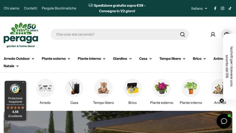 PeragaShop: 80.000 prodotti stagionali su un'unica regia Shopify