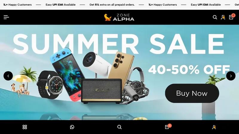 Zone Alpha an tech gadgets store