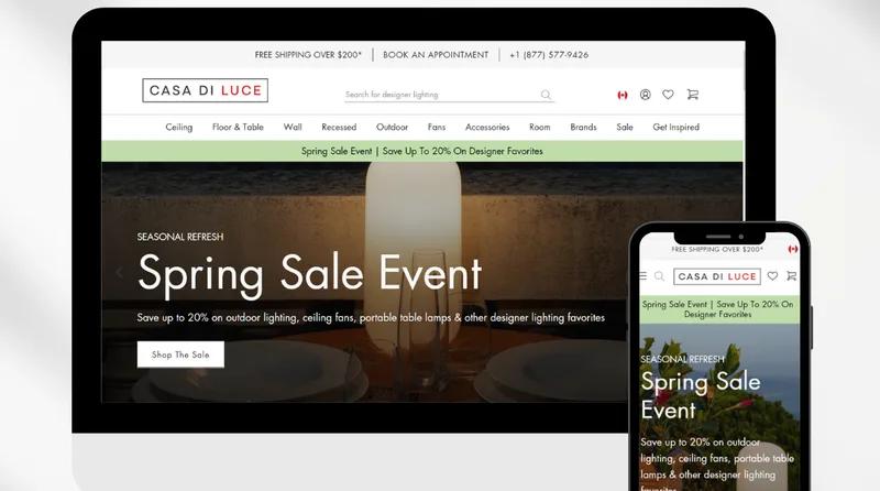 Casa Di Luce store design and development