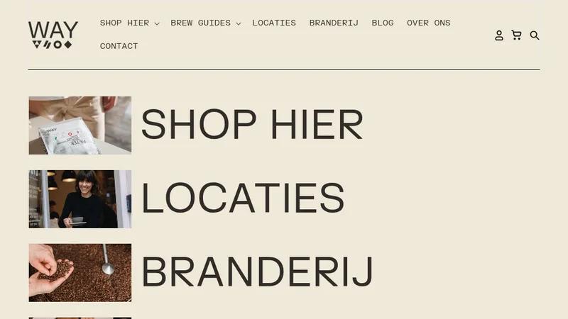 WAY Coffee Roasters Gent – Food & Beverage Shopify Optimization