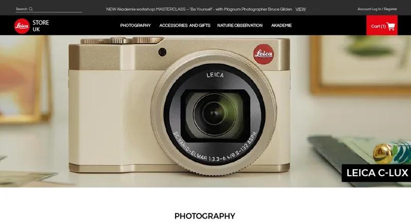 Leica Camara: Custom Website Design, Development and Store Migration