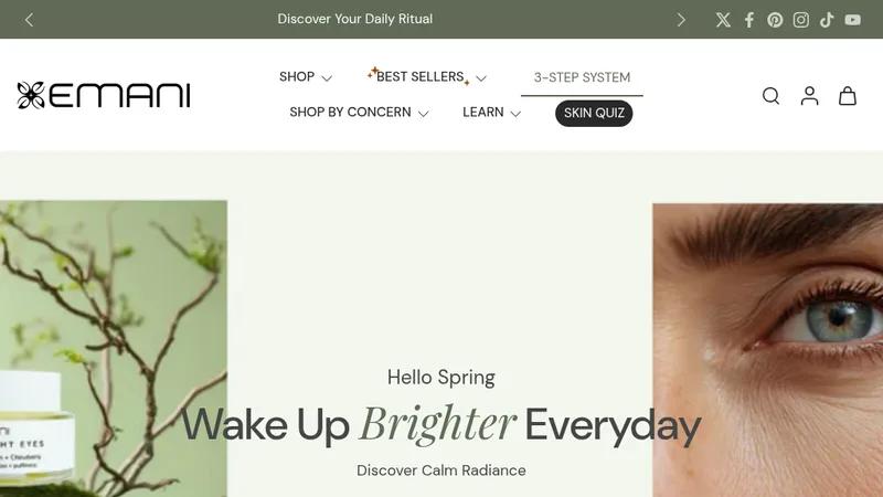 Shopify Website Redesign for Emani