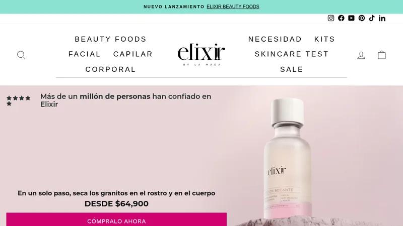 Elixir by La Maga: Mejoras de landing pages que triplicaron la convers