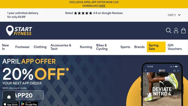 Start Fitness Shopify Plus Redesign