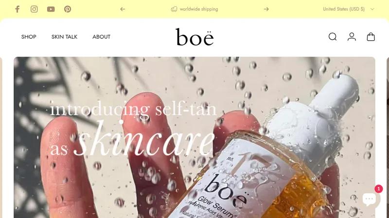 Boë Beauté - Squarespace to Shopify Migraion
