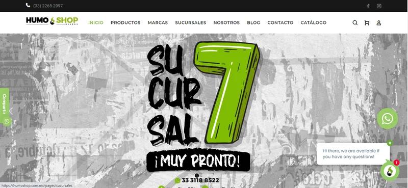 Diseño de tienda y setup Humo Shop