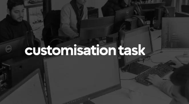 Various customization task