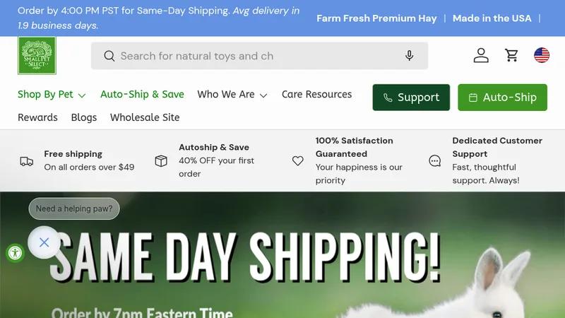 Small Pet Select | Store Redesign & Optimization