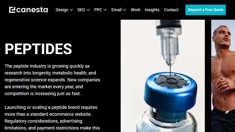 Peptides Web Design & Marketing