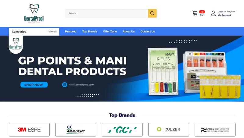 Dental Prod: Dental Products eCommerce Store Design & Setup