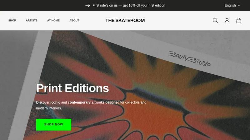 Migration vers Shopify – The Skateroom (art & lifestyle)