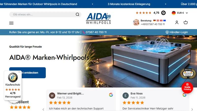 Successful Migration of AIDA Whirlpools from Shopware to Shopify