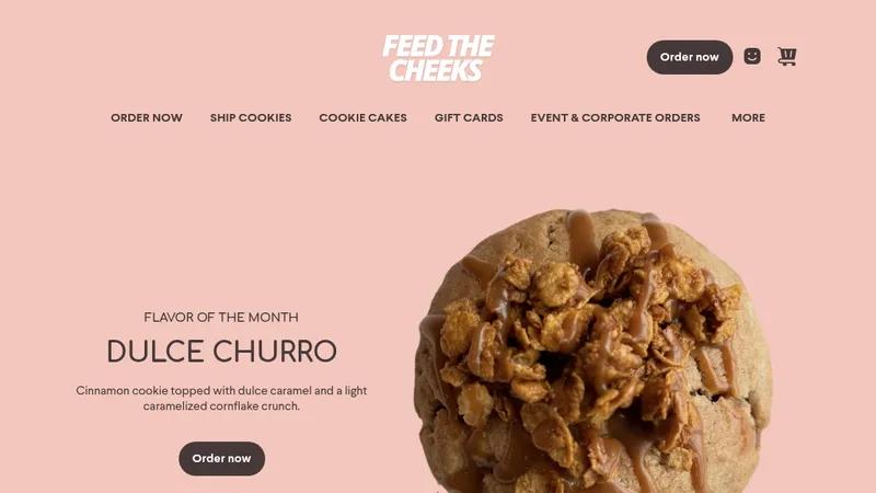 Feed the cheeks - Custom Shopify design