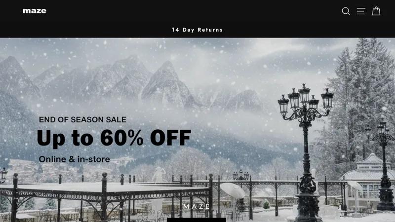 Maze Fashion | High Street Garment Retailer