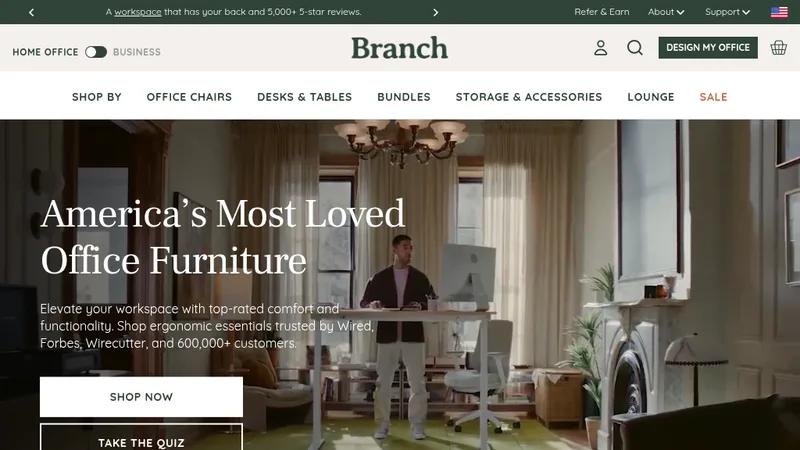 Branch Furniture: Figma-to–Shopify Plus Conversion for CRO