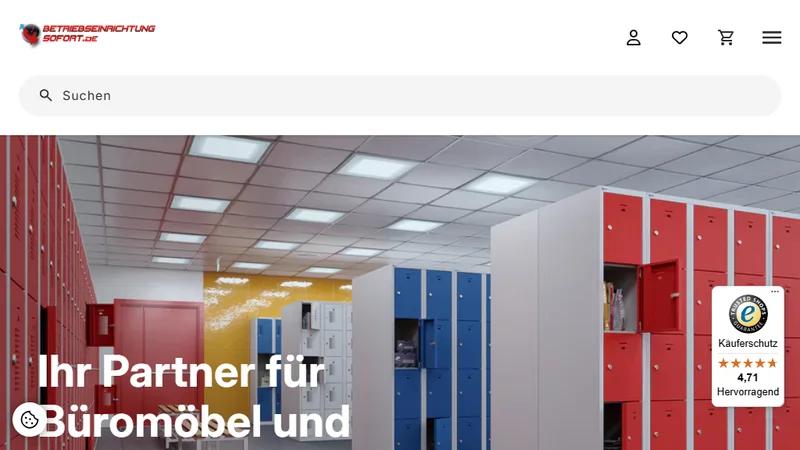 Betriebseinrichtung.de - B2B Onlineshop Migration & Redesign