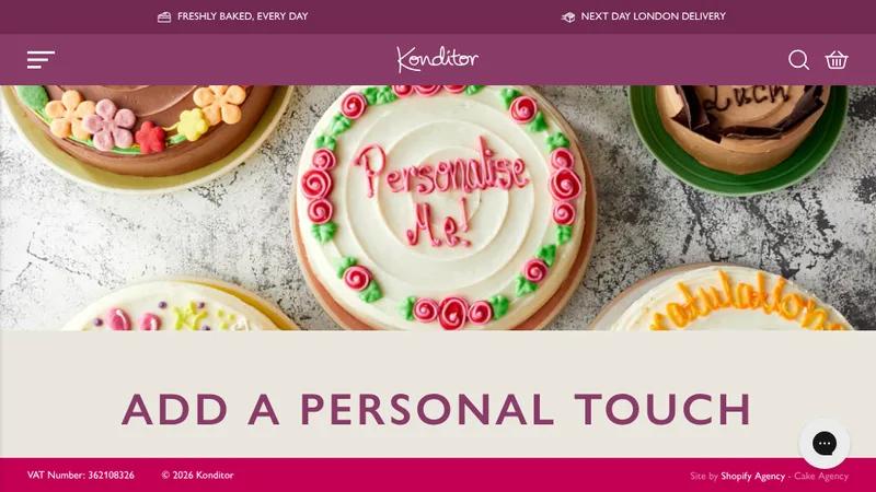 Konditor - Shopify migration and custom-built functionalities