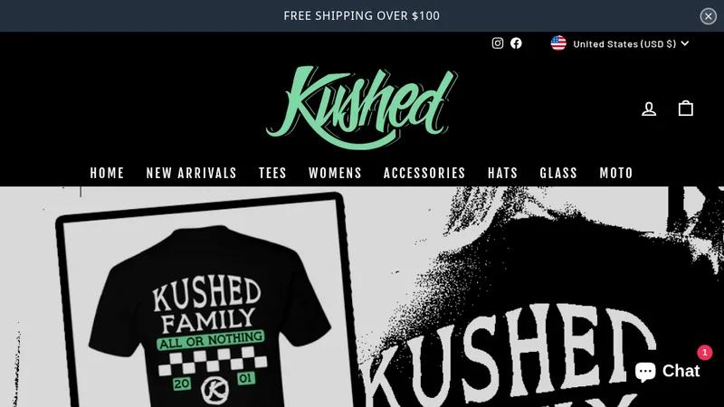 Kushed Clothing Shopify Website