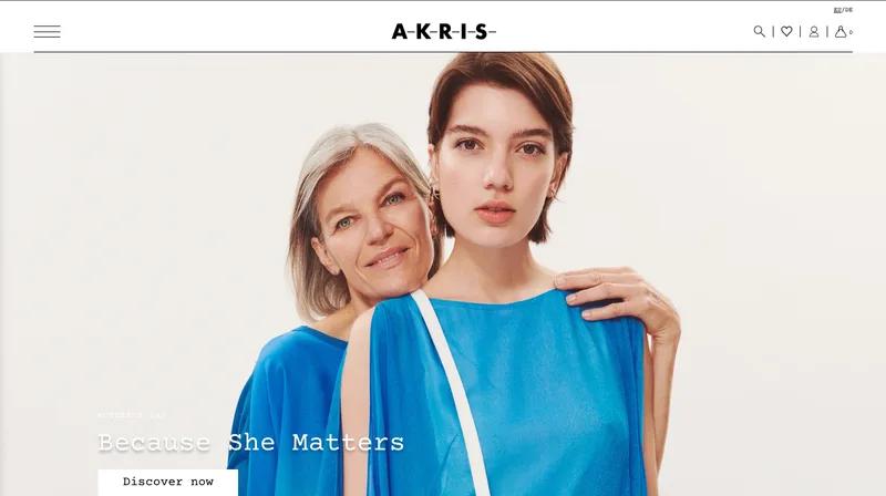 AKRIS: Shopify Plus fashion e-commerce