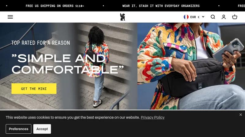 Chrome Industries Functionality Upgrades on Shopify Plus by DEMAND