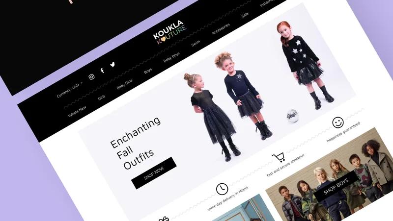 Clothing Store for Kids | Custom Store Development